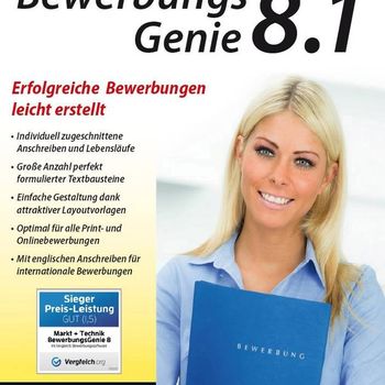 Image du produit “Markt & Technik BEWERBUNGS GENIE 8.1 version complète, 1 licence Windows Bewerbungs-Software ”
