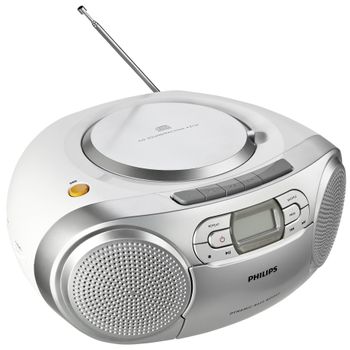 Artikelbild des Artikels “Philips AZ127/12 CD-Soundmachine mit Kassette und Radio - silber “