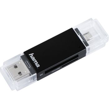 Product image of the product “Hama Basic card reader USB 2.0/Micro-USB Black ”