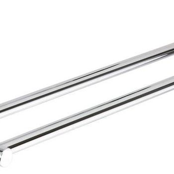 Product image of the product “tesa hukk Badetuchstange zweiarmig incl. Kleber silver ”