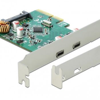Artikelbild des Artikels “DELOCK PCI Express x4 Karte zu 2 x extern USB 10 Gbps Type-C “