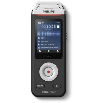 Product image of the product “Philips Voice Tracer DVT2110/00 dictaphone Flash card Black, Chrome ”