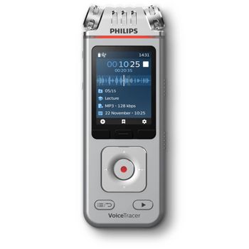 Product image of the product “Philips Voice Tracer DVT4110/00 dictaphone Flash card Chrome, Silver ”