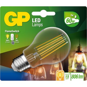 Immagine del prodotto “GP Lighting LED FlameSwitch E27 7W (60W) 806 lm        GP 085317 ”
