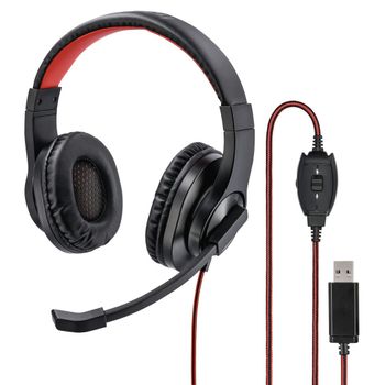 Product image of the product “Hama HS-USB400 Headset Wired Head-band Gaming USB Type-A Black, Red ”