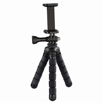 Immagine del prodotto “Hama Mini Treppiedi con gambe a snodo per Smartphone e Gopro, 14 cm, nero ”