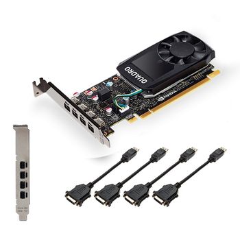 Artikelbild des Artikels “PNY Quadro P1000 DVI V2 4GB GDDR5 4x mini DP - VCQP1000DVIV2-PB - Retail “