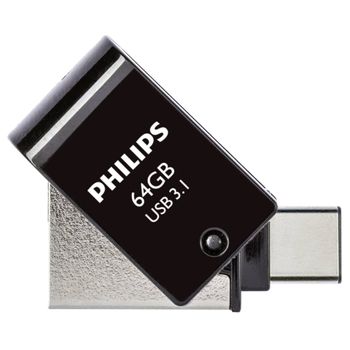 Product image of the product “Philips FM64DC152B/00 USB flash drive 64 GB USB Type-C 3.2 Gen 1 (3.1 Gen 1) Black ”