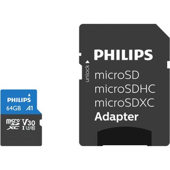 Immagine del prodotto “Philips FM64MP65B memoria flash 64 GB MicroSDXC UHS-I Classe 10 ”