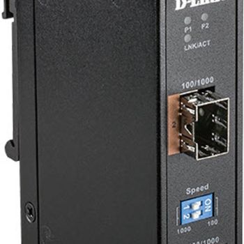 Product image of the product “D-Link 100/1000 Mbps to SFP Industrial Media Converter with -40 to 70 °C operating range ”