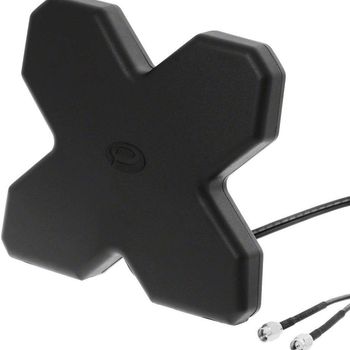 Artikelbild des Artikels “Panorama Antenne DMM-7-38-2SP für 4G / 5G / LTE MiMo LTE-Antenne 2 x SMA Stecker + 2m Kabel - MiMo fähig - schwarz “