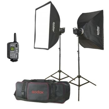Image du produit “Godox MS200-F Studio-Kit Studioblitzgeräte-Kit 2 x 200Ws ”