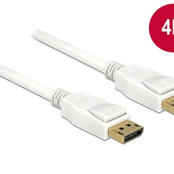 Image du produit “DeLOCK 5m, 2xDisplayPort DisplayPort Blanc ”