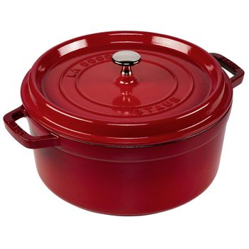 Artikelbild des Artikels “Staub La Cocotte 26cm rund, Kirsch-rot, Gusseisen “