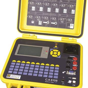 Product image of the product “Chauvin Arnoux C.A 6108 Gerätetester kalibriert (ISO) VDE-Norm 0701-0702 ”