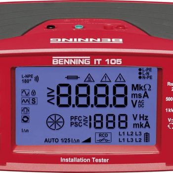 Artikelbild des Artikels “Benning IT 105 Installationstester VDE-Norm 0100, 0105 “