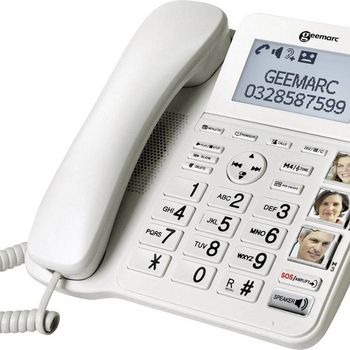 Product image of the product “Geemarc CL595 Schnurgebundenes seniors phone answering machine, handsfree, Optische Anrufsignalisierung, for Hörgeräte ”
