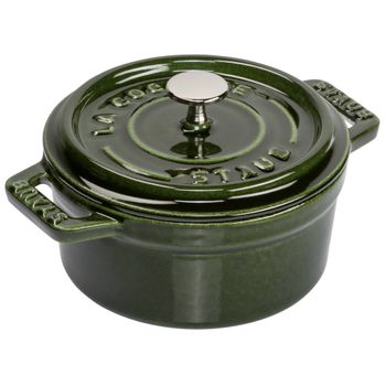 Artikelbild des Artikels “Staub Mini Cocotte 10cm rund Basilikum-grün, Gusseisen “
