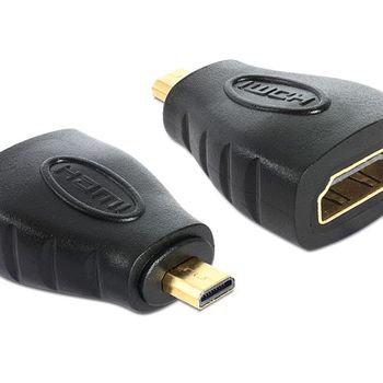 Artikelbild des Artikels “Delock 65242 HDMI Adapter [1x Micro HDMI™ - 1x HDMI-Buchse] Schwarz “