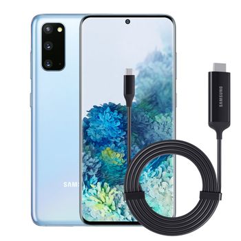 Product image of the product “Samsung G980F Galaxy S20 128 GB (Cloud Blue) + DeX-cable unlocked without Branding ”