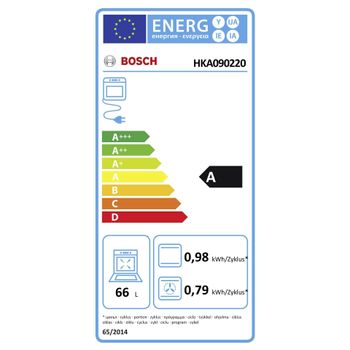 Image du produit “Bosch HKA090220 four et cuisinière A Electrique Céramique Blanc ”