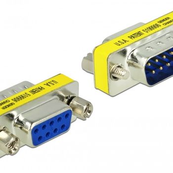 Immagine del prodotto “DeLOCK 65249 adattatore per inversione del genere dei cavi 9-p DSUB Argento ”