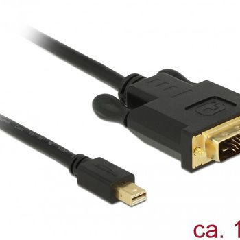 Image du produit “DeLOCK 83988 câble vidéo et adaptateur 1 m Mini DisplayPort DVI-D Noir ”