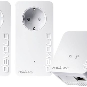 Product image of the product “Devolo Magic 1 WiFi mini Multimedia Power Kit Powerline Network Kit 8729 DE Powerline 1200MBit/s ”