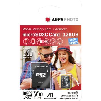 Immagine del prodotto “AgfaPhoto MicroSDXC UHS-I  128GB High Speed Class 10 U1 V10 ”