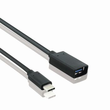 Product image of the product “adaptor OTG, USB 3.1 A female/Type-C™ Stecker, PREMIUM, anthracite ”