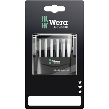 Image du produit “Wera Bit-Check 6 TX Universal 1 SB ”