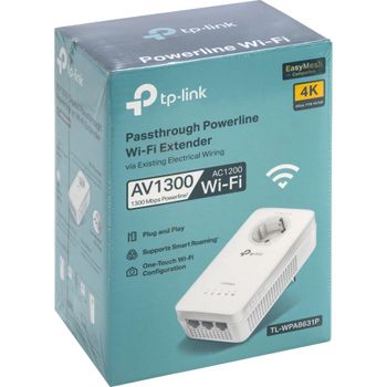 Immagine del prodotto “TP-Link TL-WPA8631P adattatore di rete PowerLine 300 Mbit/s Collegamento ethernet LAN Wi-Fi Bianco 1 pz ”