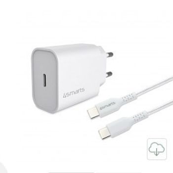 Artikelbild des Artikels “4smarts 465585 Schnelllade-Set 20W mit 1.5m USB-C zu USB-C Kabel “