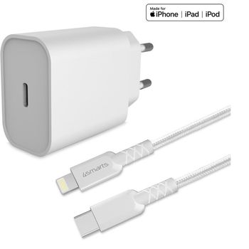 Artikelbild des Artikels “4smarts Schnelllade-Set 20W mit 1,5m Lightning Kabel für iPhone “