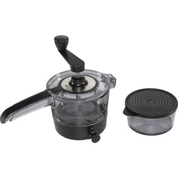Product image of the product “GEFU Spiralfix slicer Manual Black, Transparent Stainless steel ”