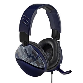 Product image of the product “Turtle Beach Recon 70 Camo Blue Wired Multiplatform Gaming Headset for PS5, PS4, Xbox Series X or S, Xbox One and Mobile with 3.5mm Wired Connection, Flip-to-Mute Mic, 40mm Speakers ”