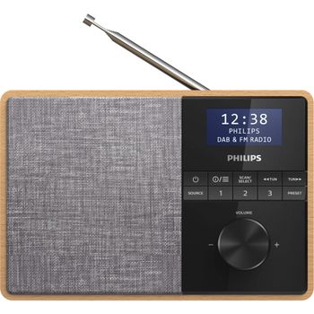 Immagine del prodotto “Philips TAR5505/10 radio Portatile Digitale Nero, Grigio, Legno ”