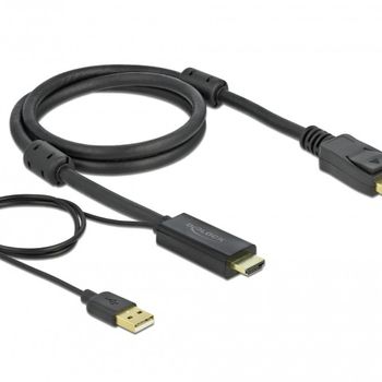 Artikelbild des Artikels “Delock HDMI zu DisplayPort Kabel 4K 30 Hz 1 m “