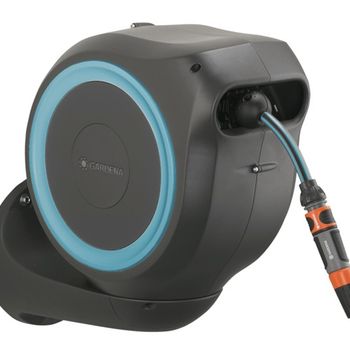 Product image of the product “Gardena 18625-20 garden hose reel Wall-mounted reel Automatic Black, Blue ”