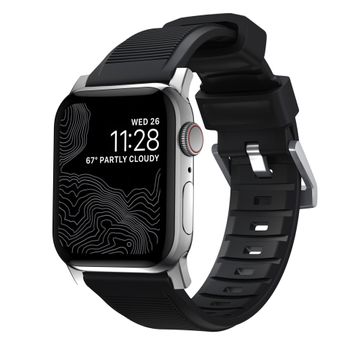 Artikelbild des Artikels “Nomad NM1A41SN00 Rugged Strap Black Connectoor Silver für Apple Watch 42/44/45/49mm “