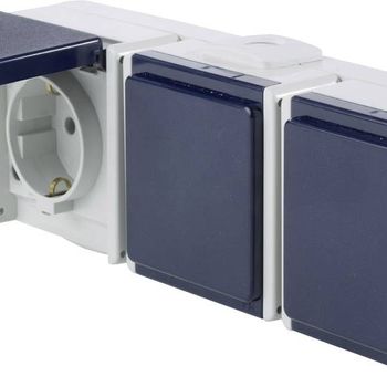 Product image of the product “AS Schwabe 62464 Aufputz-Steckdose IP54 grey ”