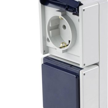 Image du produit “AS Schwabe 62462 Aufputz-Steckdose IP54 gris ”
