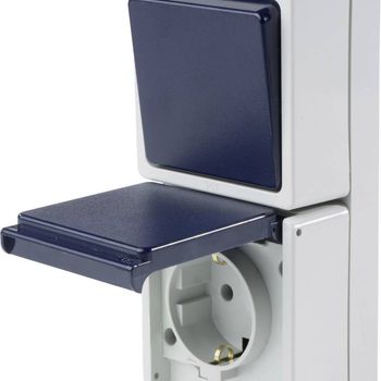 Product image of the product “AS Schwabe 62455 Aufputz-Schalter IP54 grey ”