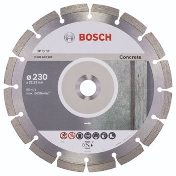 Image du produit “Bosch Accessories Diamanttrennscheibe Standard pour Concrete, 230 x 22,23 x 2,3 x 10 mm, paquet de 1 ”