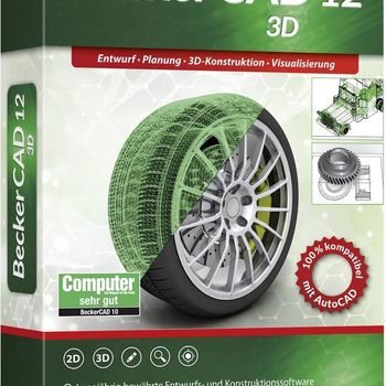 Product image of the product “Markt & Technik 80861 BeckerCAD 12 3D full version, 1 license Windows CAD-Software ”
