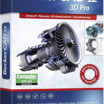 Product image of the product “Markt & Technik 80862 BeckerCAD 12 3D PRO full version, 1 license Windows CAD-Software ”