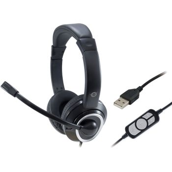 Immagine del prodotto “Conceptronic POLONA Auricolare Cablato A Padiglione Musica e Chiamate USB tipo A Nero ”