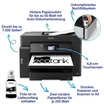 Artikelbild des Artikels “Epson EcoTank ET-M16600 3in1 Mono-Tintenstrahl A3 “