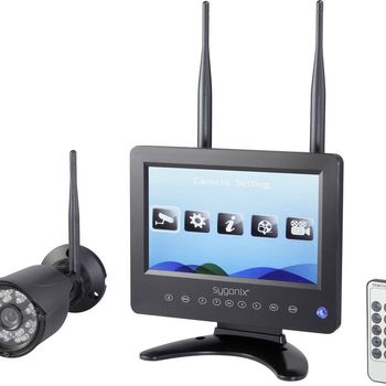 Image du produit “Sygonix SY-4548736 Funk-Überwachungskamera-Set 4-voie avec 1 caméra 1280 x 720 Pixel 2.4GHz ”