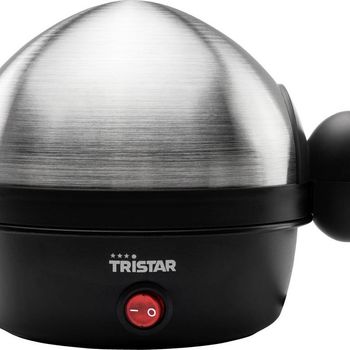 Artikelbild des Artikels “Tristar EK-3076 Eierkocher mit Messbecher, Kontrollleuchte Edelstahl, Schwarz “